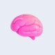 Pink Brain Icon