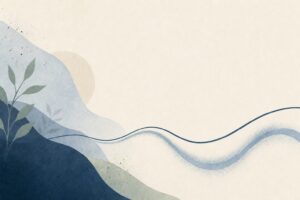 Abstract original wave and its louder echo diverging into separate paths, representing rebound anxiety versus original anxiety in benzo withdrawal